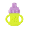 Anneau de dentition en silicone anneau de dentition en forme de bouteille de lait sans bpa